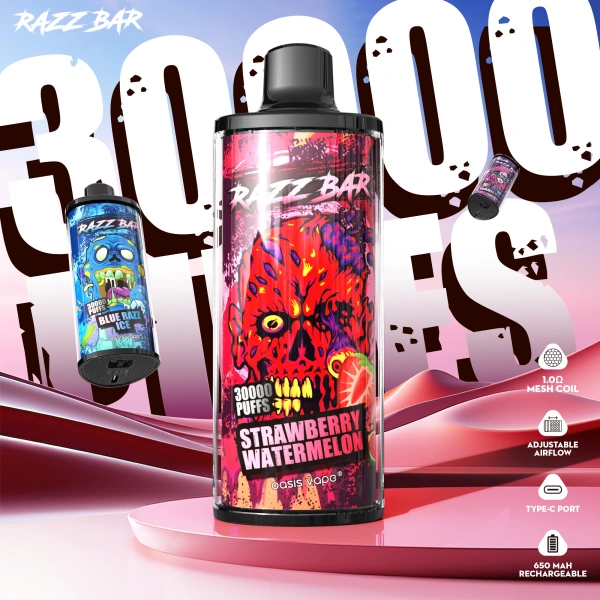 Razz Bar 30000 Puffs Wegwerp Vape Groothandel Kristal Gratis Verzending EU Magazijn