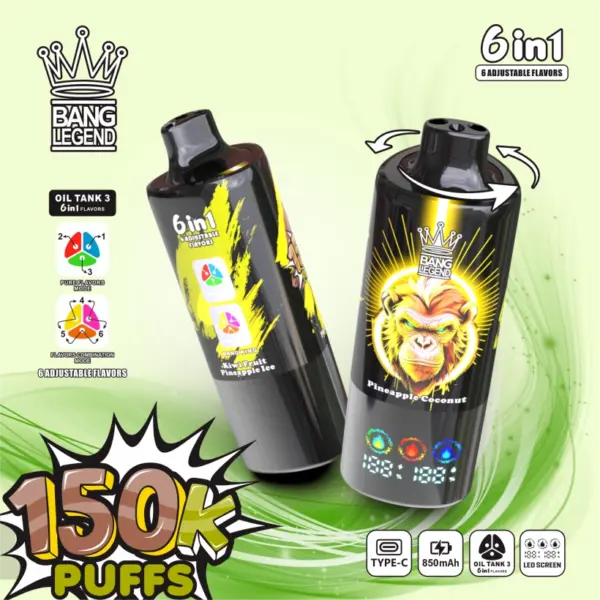 150k puffs vape Bang Legend 150000 wegwerp vape 6 in 1 EU magazijn