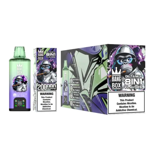 8 in 1 Vape Bang Box 200k Trekjes Wegwerp E Sigaret Groothandel Gratis Verzending