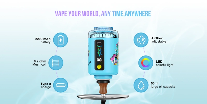 ATVS 120K Trekjes Shisha Wegwerp Vape 120000 Gratis Verzending China Magazijn