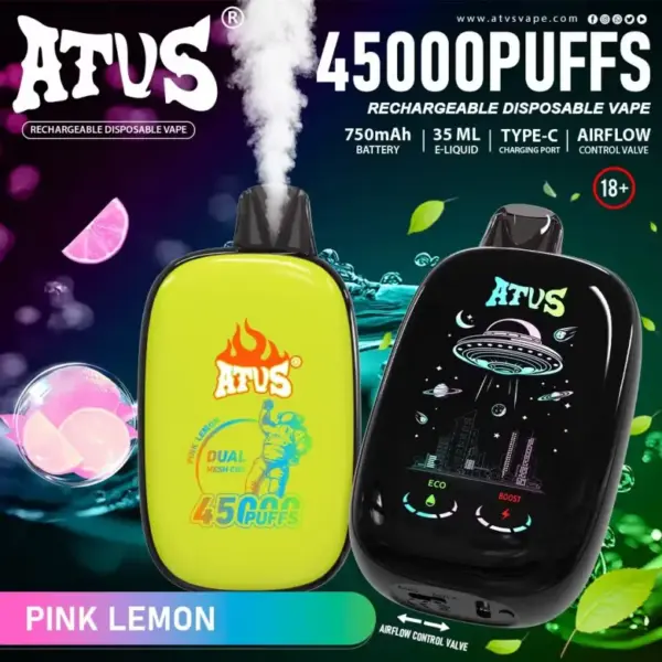ATVS 45000 Puffs 45k Oplaadbare Wegwerp Vape Gratis Verzending