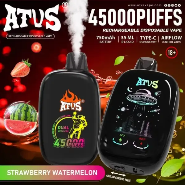 ATVS 45000 Puffs 45k Oplaadbare Wegwerp Vape Gratis Verzending