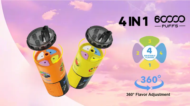 ATVS 60000 Puffs 60k 4 in 1 Beste Wegwerp Vape Groothandel Gratis Verzending