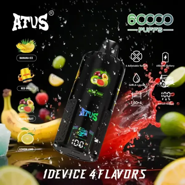 ATVS 60000 Puffs 60k 4 in 1 Beste Wegwerp Vape Groothandel Gratis Verzending