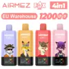 Airmez 120000 Puffs Wegwerp Vape 4-in-1 Gratis Verzending EU Magazijn