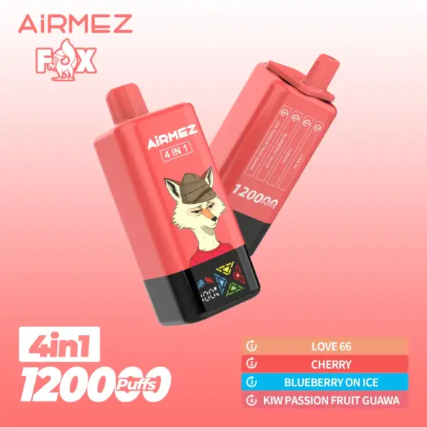 Airmez 120000 Puffs Wegwerp Vape 4-in-1 Gratis Verzending EU Magazijn
