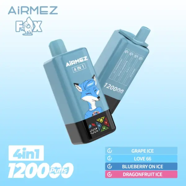 Airmez 120000 Puffs Wegwerp Vape 4-in-1 Gratis Verzending EU Magazijn
