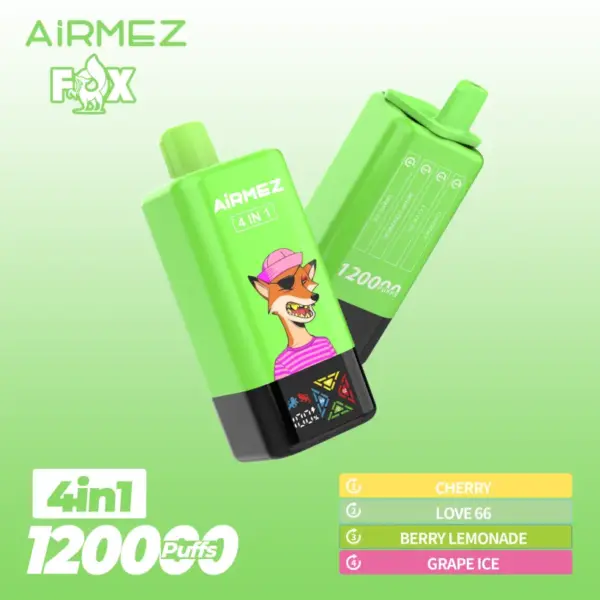 Airmez 120000 Puffs Wegwerp Vape 4-in-1 Gratis Verzending EU Magazijn