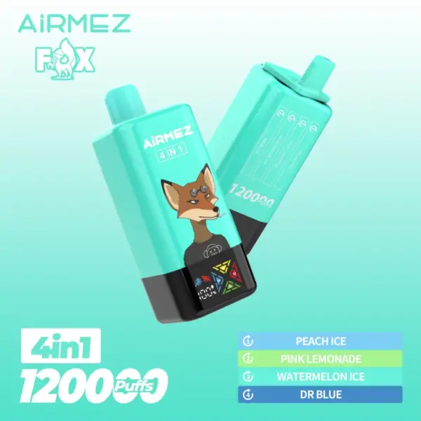 Airmez 120000 Puffs Wegwerp Vape 4-in-1 Gratis Verzending EU Magazijn