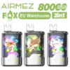 Airmez 80000 Puffs Wegwerp Vape 2-in-1 Gratis Verzending EU Magazijn