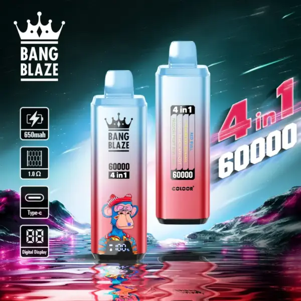 Bang Blaze 60K Puffs 60000 Wegwerp Vape 4 In 1 Gratis Verzending EU Magazijn