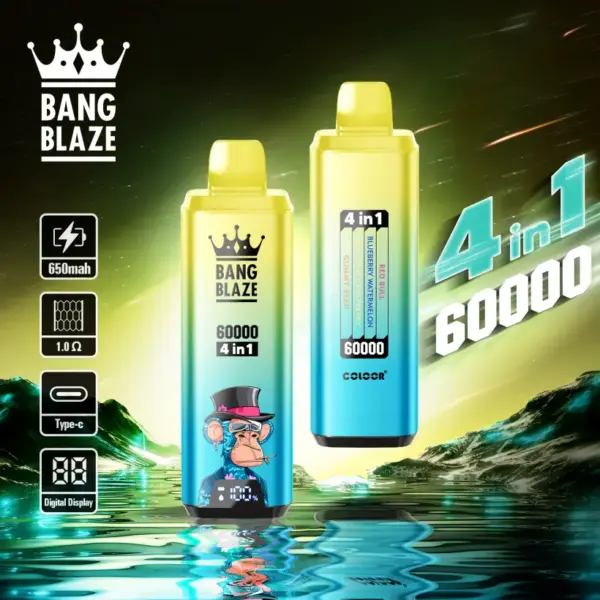 Bang Blaze 60K Puffs 60000 Wegwerp Vape 4 In 1 Gratis Verzending EU Magazijn