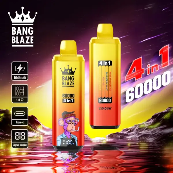 Bang Blaze 60K Puffs 60000 Wegwerp Vape 4 In 1 Gratis Verzending EU Magazijn
