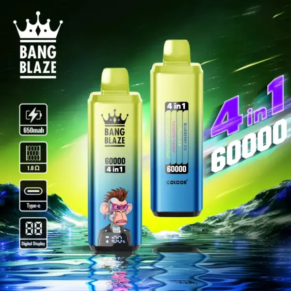 Bang Blaze 60K Puffs 60000 Wegwerp Vape 4 In 1 Gratis Verzending EU Magazijn
