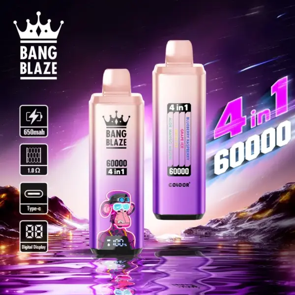 Bang Blaze 60K Puffs 60000 Wegwerp Vape 4 In 1 Gratis Verzending EU Magazijn