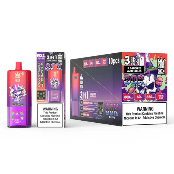 Bang Box 80k Puffs 3 In 1 Triple Disposable Vape Wholesale 80000 Free Shipping