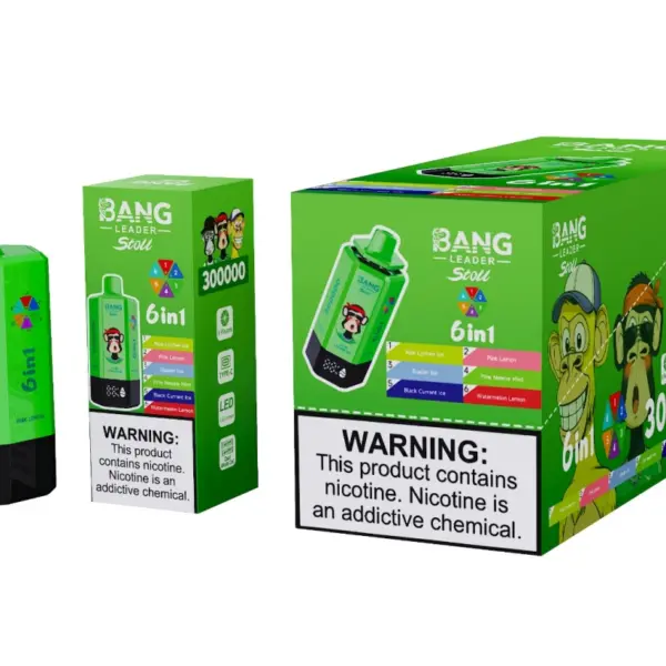 Bang Leader Stoll 300k Puffs 6 in 1 Wegwerp Vape 300000 Groothandel Gratis Verzending