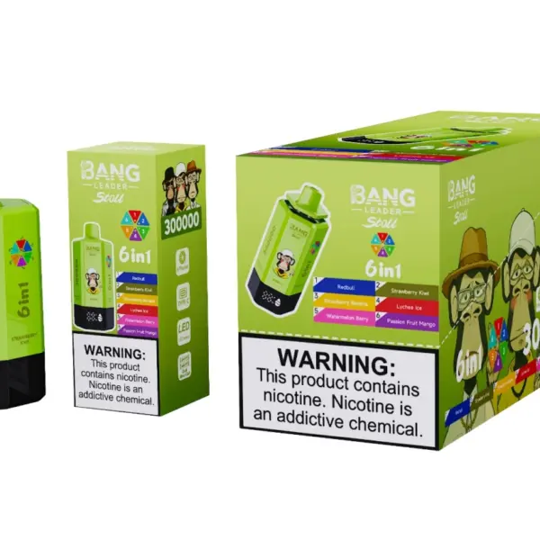 Bang Leader Stoll 300k Puffs 6 in 1 Wegwerp Vape 300000 Groothandel Gratis Verzending