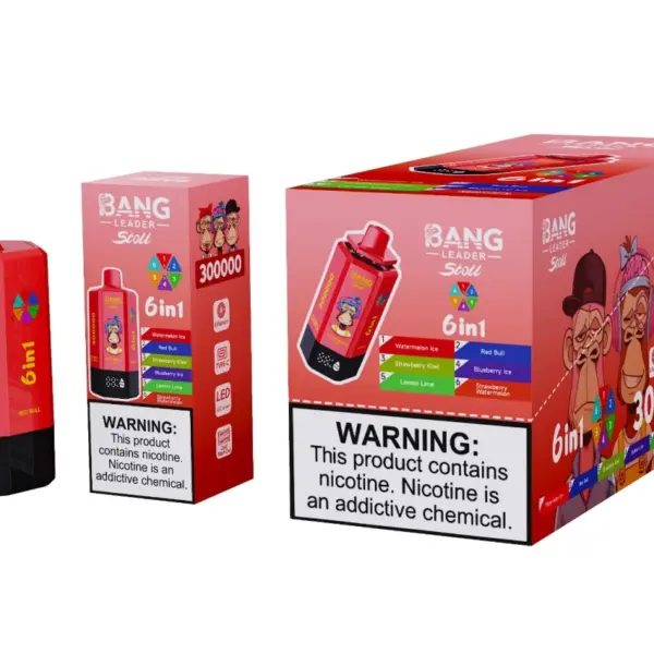 Bang Leader Stoll 300k Puffs 6 in 1 Wegwerp Vape 300000 Groothandel Gratis Verzending
