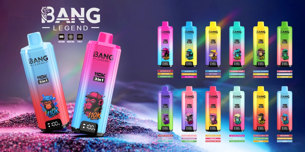 Bang Legend 110k Trekjes 110000 3 in 1 Wegwerp Vape 3 tot 7 Werkdagen EU Magazijn