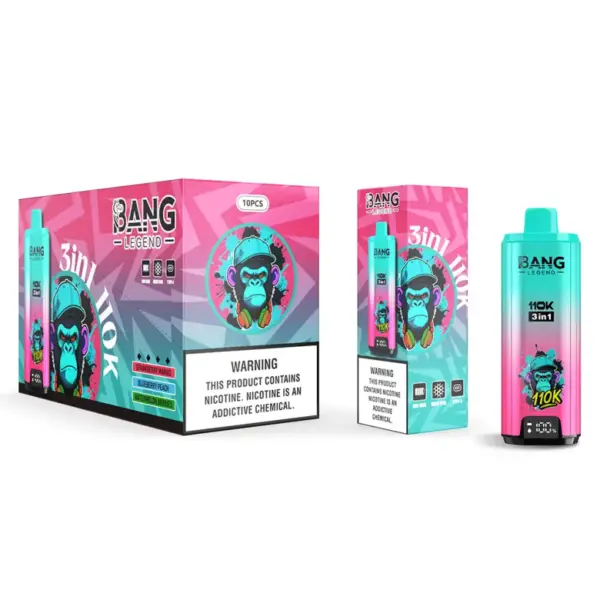 Bang Legend 110k Trekjes 110000 3 in 1 Wegwerp Vape 3 tot 7 Werkdagen EU Magazijn