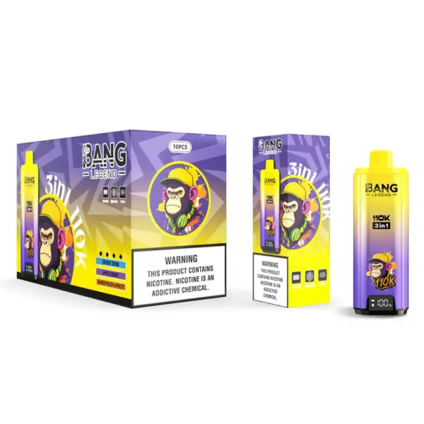 Bang Legend 110k Trekjes 110000 3 in 1 Wegwerp Vape 3 tot 7 Werkdagen EU Magazijn