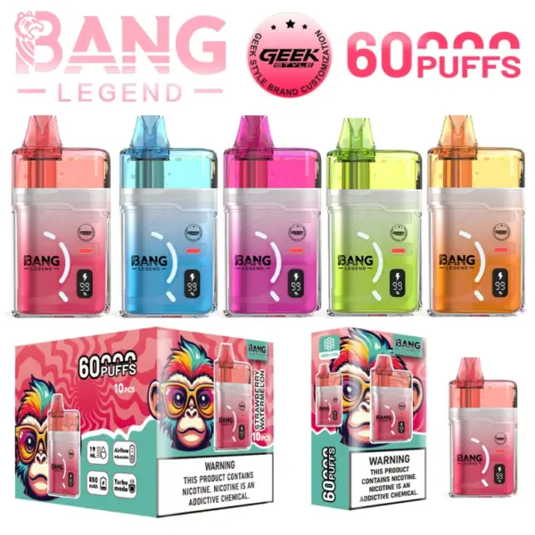 Bang Legend 60000 Puffs 60k Wegwerp Vape GEEK Gratis Verzending Groothandel