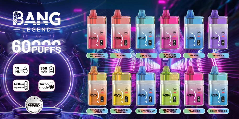 Bang Legend 60000 Puffs 60k Wegwerp Vape GEEK Gratis Verzending Groothandel