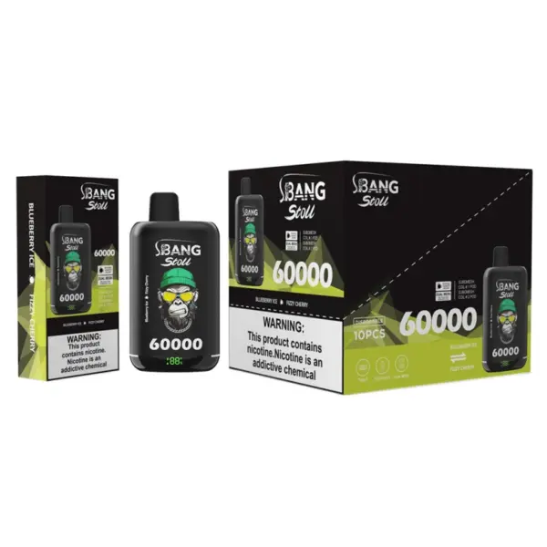 Bang Stoll 60k Puffs 2-in-1 Oplaadbare Wegwerp Vape 60000 Gratis Verzending