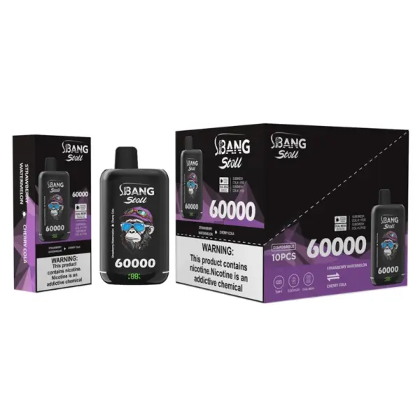 Bang Stoll 60k Puffs 2-in-1 Oplaadbare Wegwerp Vape 60000 Gratis Verzending