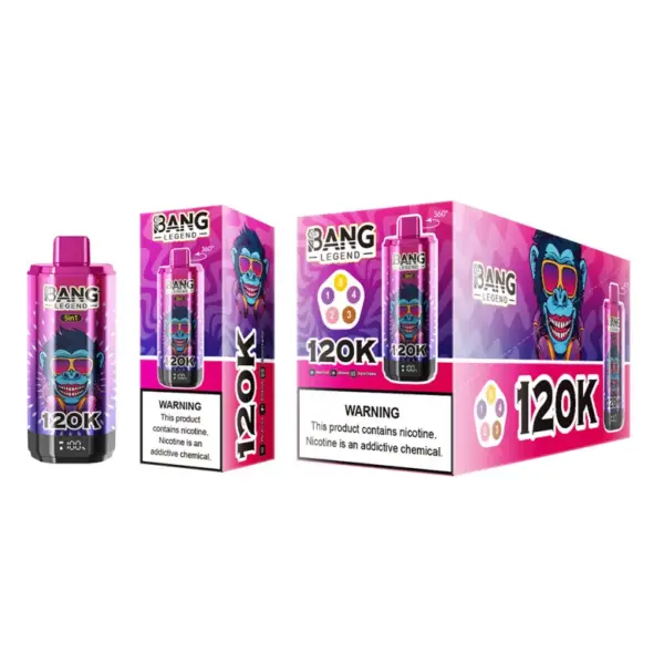 EU Puff 120000 Bang Legend 120k 5 in 1 Langst Meegaande Wegwerp Vape Gratis Verzending