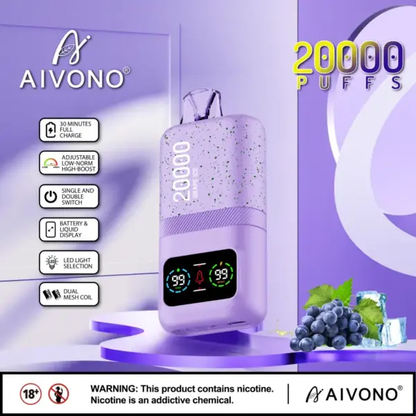 EU Puff 20K Aivono 20000 Puffs Wegwerp Vape Groothandel Met Gratis Verzending