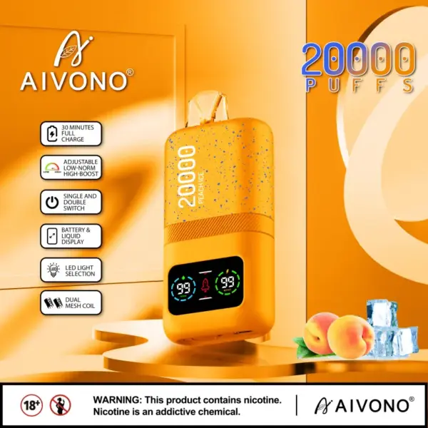 EU Puff 20K Aivono 20000 Puffs Wegwerp Vape Groothandel Met Gratis Verzending