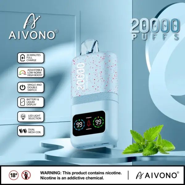 EU Puff 20K Aivono 20000 Puffs Wegwerp Vape Groothandel Met Gratis Verzending