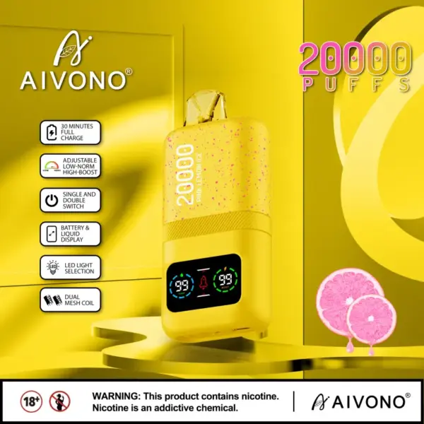 EU Puff 20K Aivono 20000 Puffs Wegwerp Vape Groothandel Met Gratis Verzending