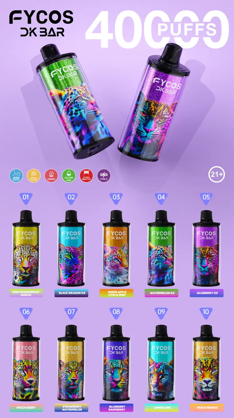 EU Puff 40k FYCOS 40000 Puffs DK Bar Wegwerp Vape Gratis Verzending 3–7 Werkdagen