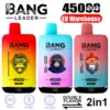 EU Puff Bang Leader 45k Trekjes 2-in-1 Dubbele Smaken Wegwerp Vape Snelle Levering