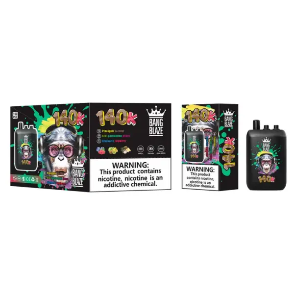 EU Vape Bang Blaze 140k Puffs 3 in 1 Oplaadbare Wegwerp Vape 140.000 puffs Gratis Verzending