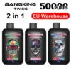 EU Vape Bang King 50000 Trekjes Twins 50k 2 in 1 Wegwerp E Sigaret Levering 3 tot 7 Werkdagen