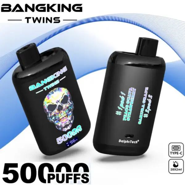 EU Vape Bang King 50000 Trekjes Twins 50k 2 in 1 Wegwerp E Sigaret Levering 3 tot 7 Werkdagen