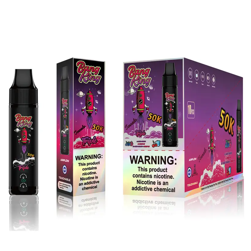 EU Vape Bang King 50k Puffs Drievoudige Smaken 3 in 1 Beste Wegwerp E-Sigaret Gratis Verzending