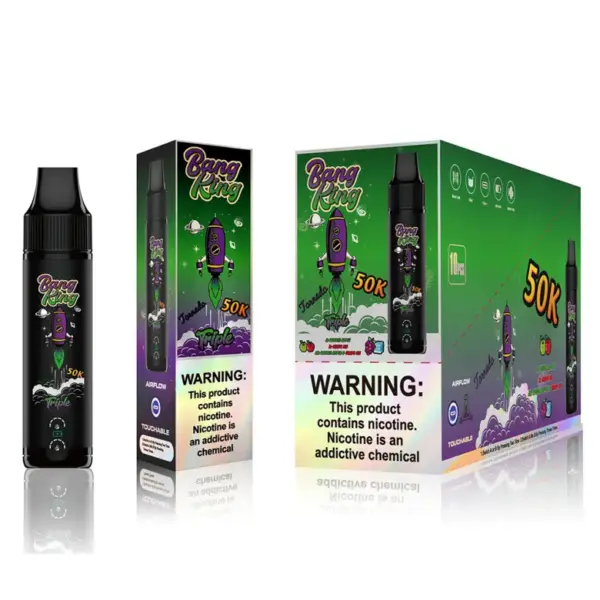 EU Vape Bang King 50k Puffs Drievoudige Smaken 3 in 1 Beste Wegwerp E-Sigaret Gratis Verzending