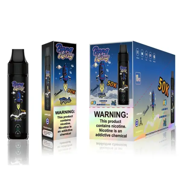 EU Vape Bang King 50k Puffs Drievoudige Smaken 3 in 1 Beste Wegwerp E-Sigaret Gratis Verzending