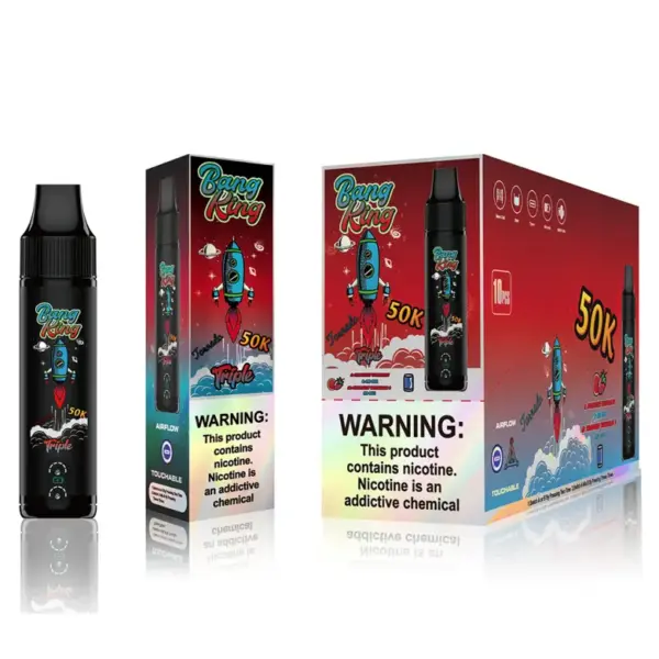 EU Vape Bang King 50k Puffs Drievoudige Smaken 3 in 1 Beste Wegwerp E-Sigaret Gratis Verzending