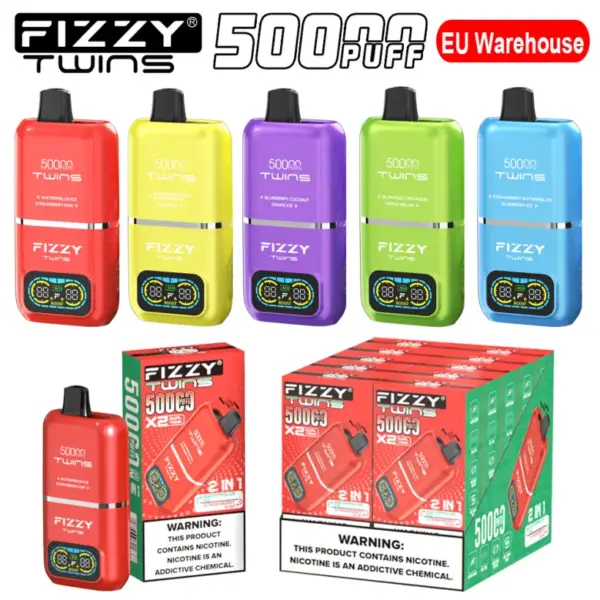 EU Vape Fizzy 50k Trekjes 50000 Twins 2 in 1 Beste Wegwerp E Sigaret Gratis Verzending
