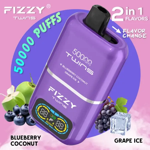 EU Vape Fizzy 50k Trekjes 50000 Twins 2 in 1 Beste Wegwerp E Sigaret Gratis Verzending