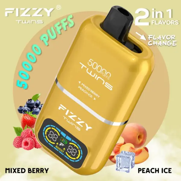 EU Vape Fizzy 50k Trekjes 50000 Twins 2 in 1 Beste Wegwerp E Sigaret Gratis Verzending