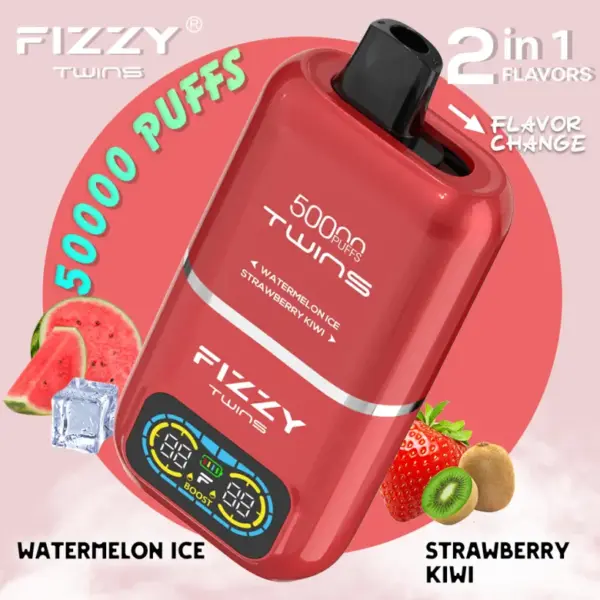 EU Vape Fizzy 50k Trekjes 50000 Twins 2 in 1 Beste Wegwerp E Sigaret Gratis Verzending