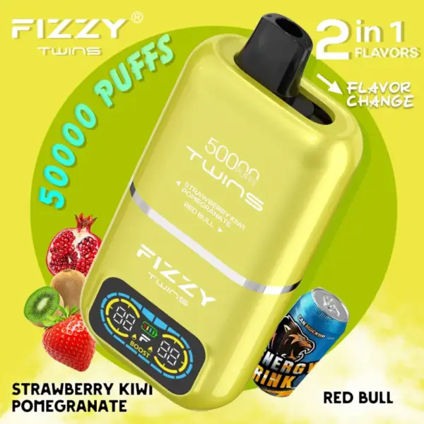 EU Vape Fizzy 50k Trekjes 50000 Twins 2 in 1 Beste Wegwerp E Sigaret Gratis Verzending