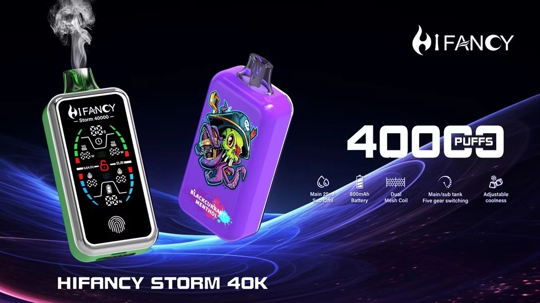 EU Vape Hifancy 40000 Puffs Storm Wegwerp Vape Gratis Verzending 3–7 Werkdagen